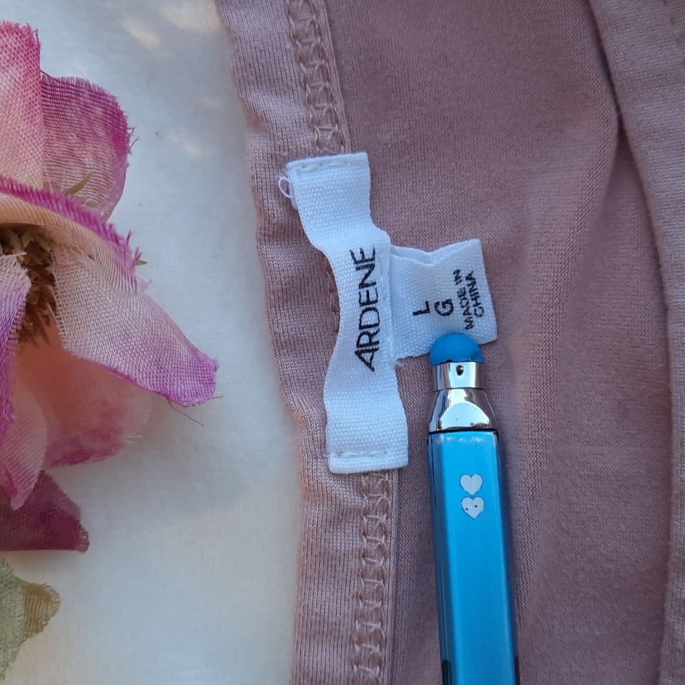 ARDENE "Charming" Pink Butterfly Graphic Tee - Picture 2 of 3
